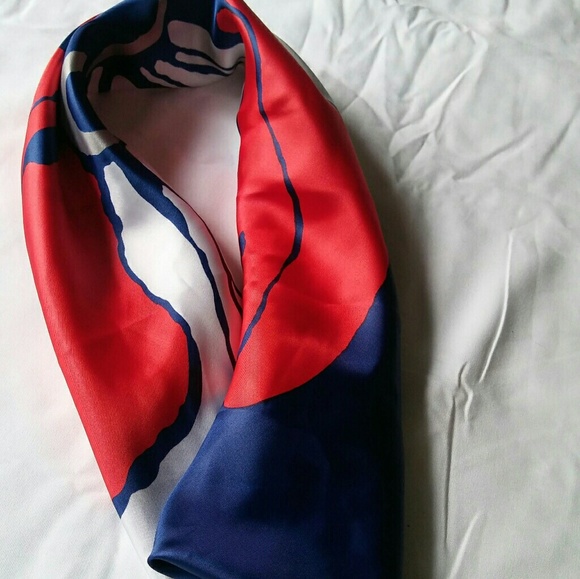 Red white and blue hair scarf Clearance